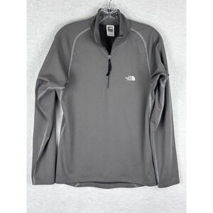 THE NORTH FACE Men's Gray‎ 1/4 Zip Pullover Jacket Size S
